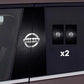 ロゴ入り車の窓用ステッカー 2枚セット
