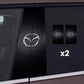 ロゴ入り車の窓用ステッカー 2枚セット
