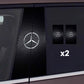 ロゴ入り車の窓用ステッカー 2枚セット