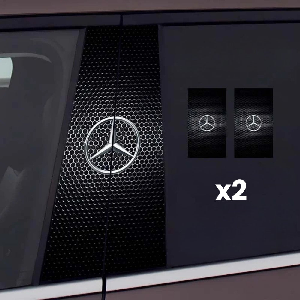 ロゴ入り車の窓用ステッカー 2枚セット