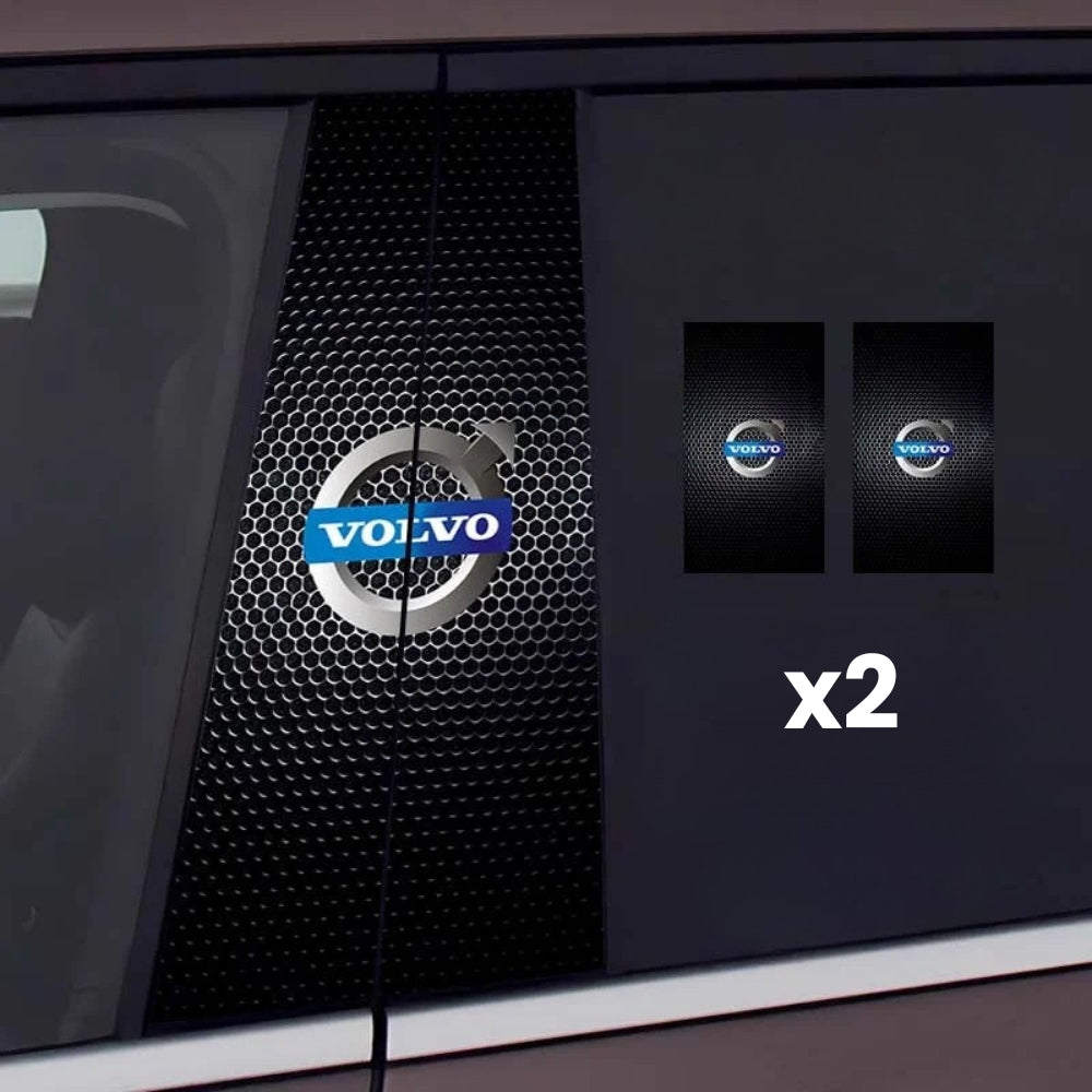 ロゴ入り車の窓用ステッカー 2枚セット