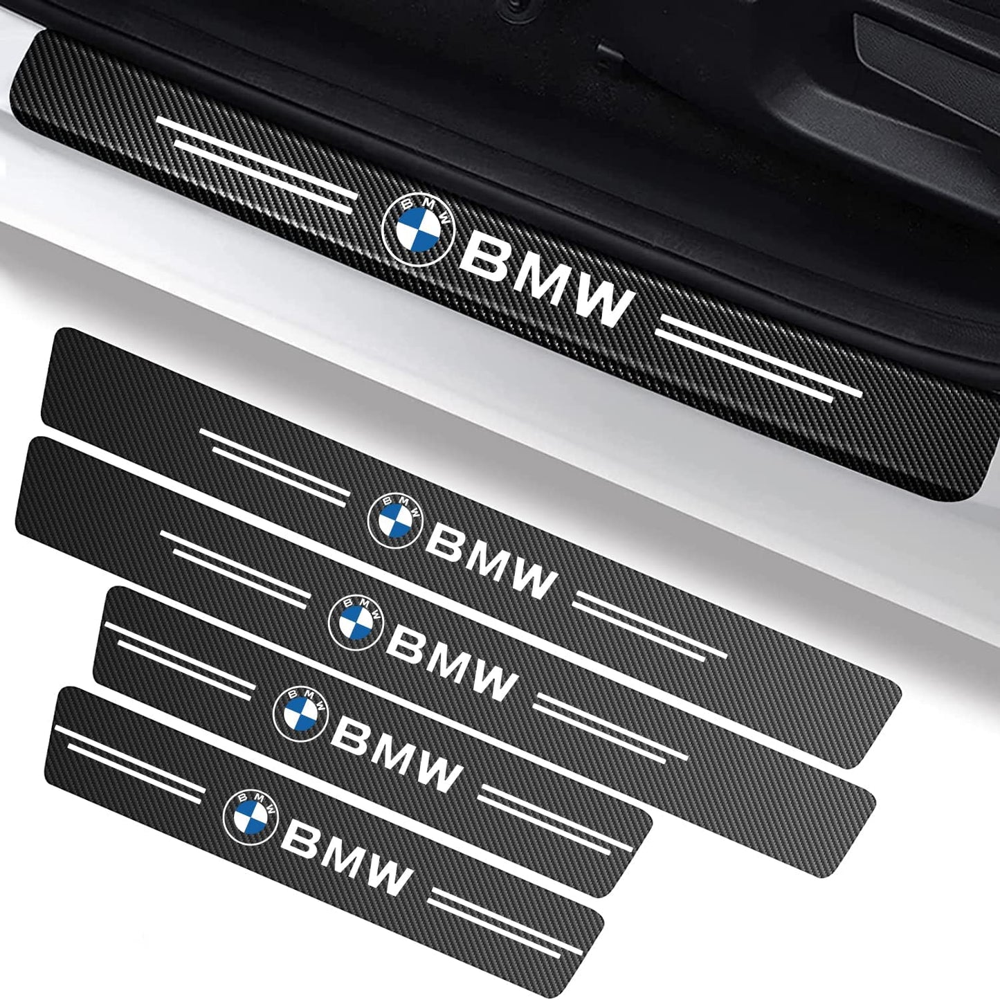 Door Sill Protectors with Logo — Front Doors, Rear Doors & Trunk